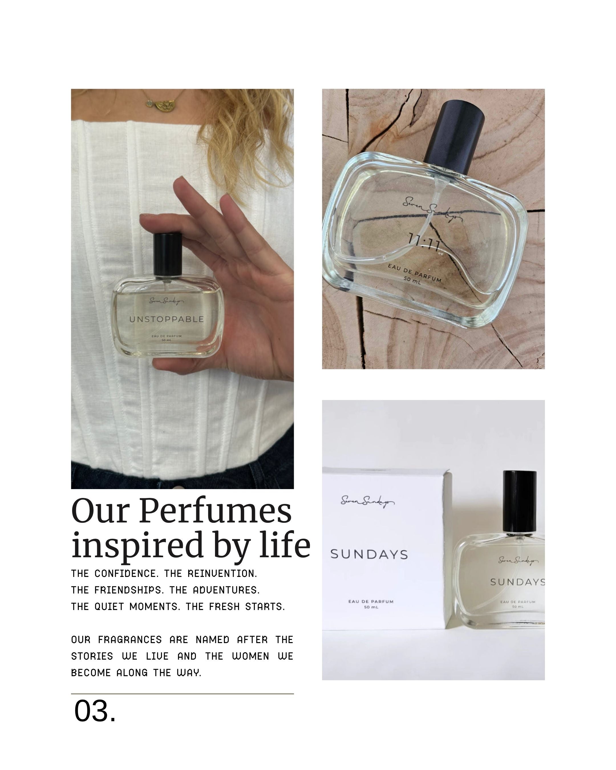 Perfumes Inspired by Life | The Story Behind Seven Sundays Fragrances