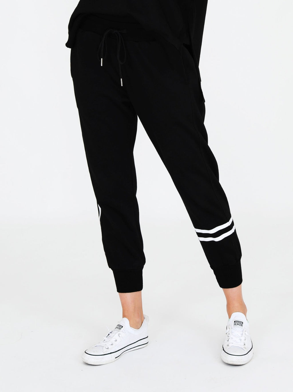 Jamie Two-Stripes Sweatpants
BLACK