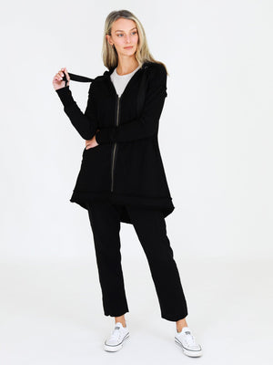 Charlie Sweatshirt Hooded Jacket Limited BLACK