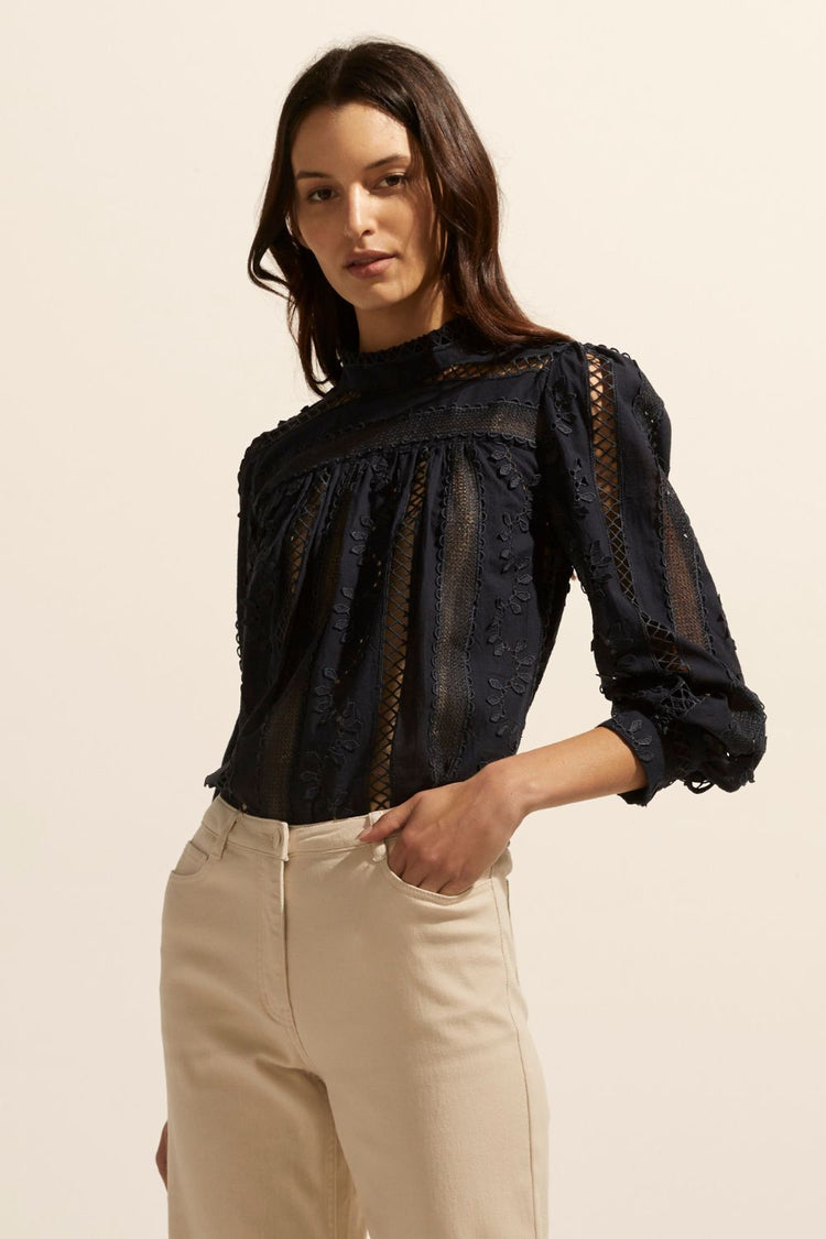 Glimpse Top in Indigo Glimpse Top in Indigo