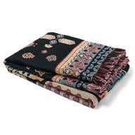 Ticket To Ride' Woven Picnic Rug/Throw Large