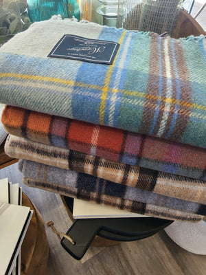 Recycled Wool Scottish Tartan Blankets | WINTER