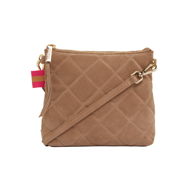 Alexis Crossbody QUILTED FAWN SUEDE