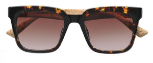 CORKER TORTOISE - Square Front with High Flex Cork Temples