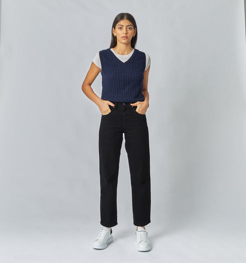 Evie Wide BLACK Jeans