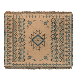 LET IT BE WOVEN PICNIC RUG/THROW LARGE 170X200CM
