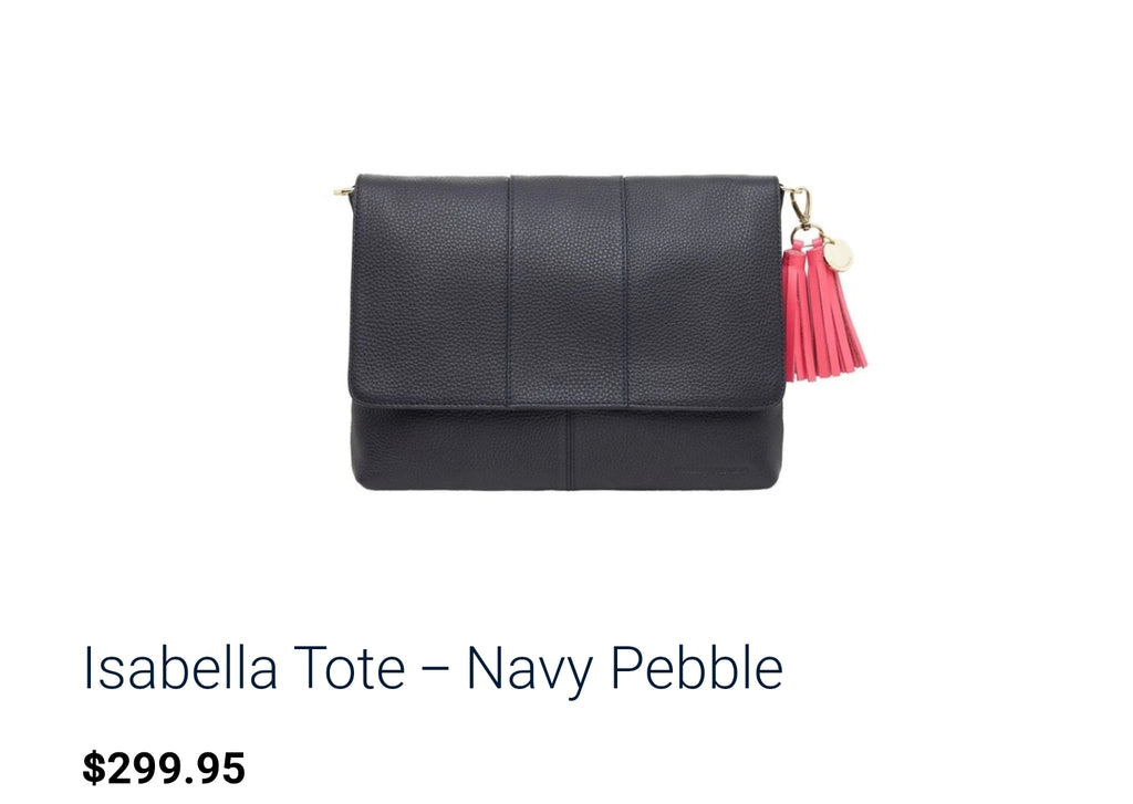 Arlington Milne - Isabelle Tote // Navy Pebble