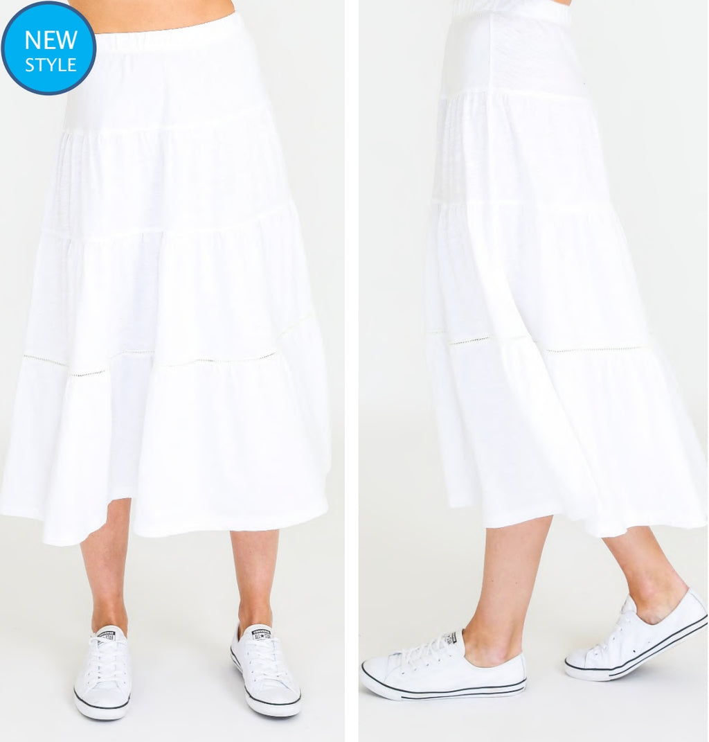 Piper Skirt White