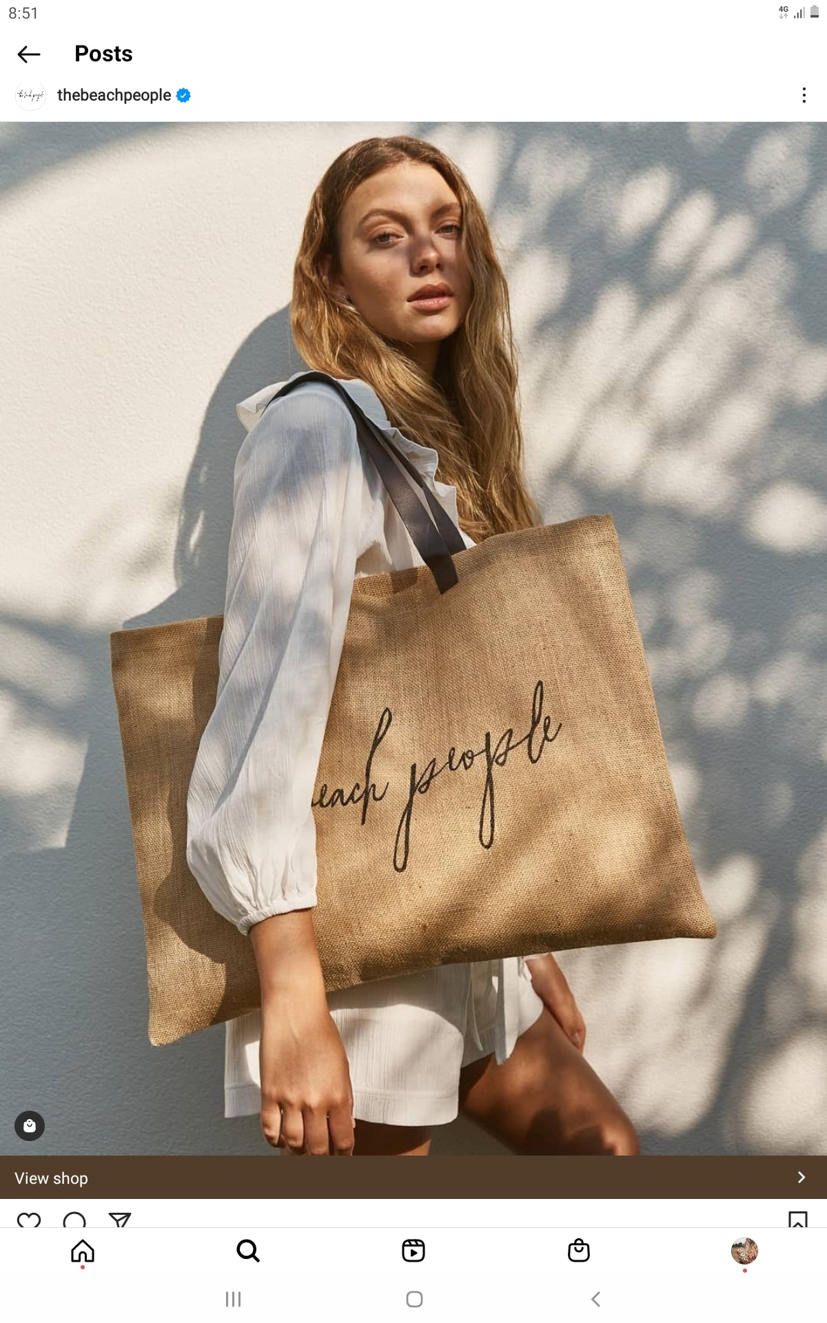 The beach sale people bag