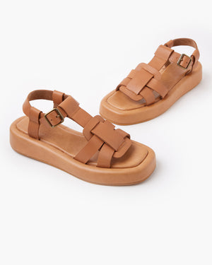 Sienna Leather Sandal TAN