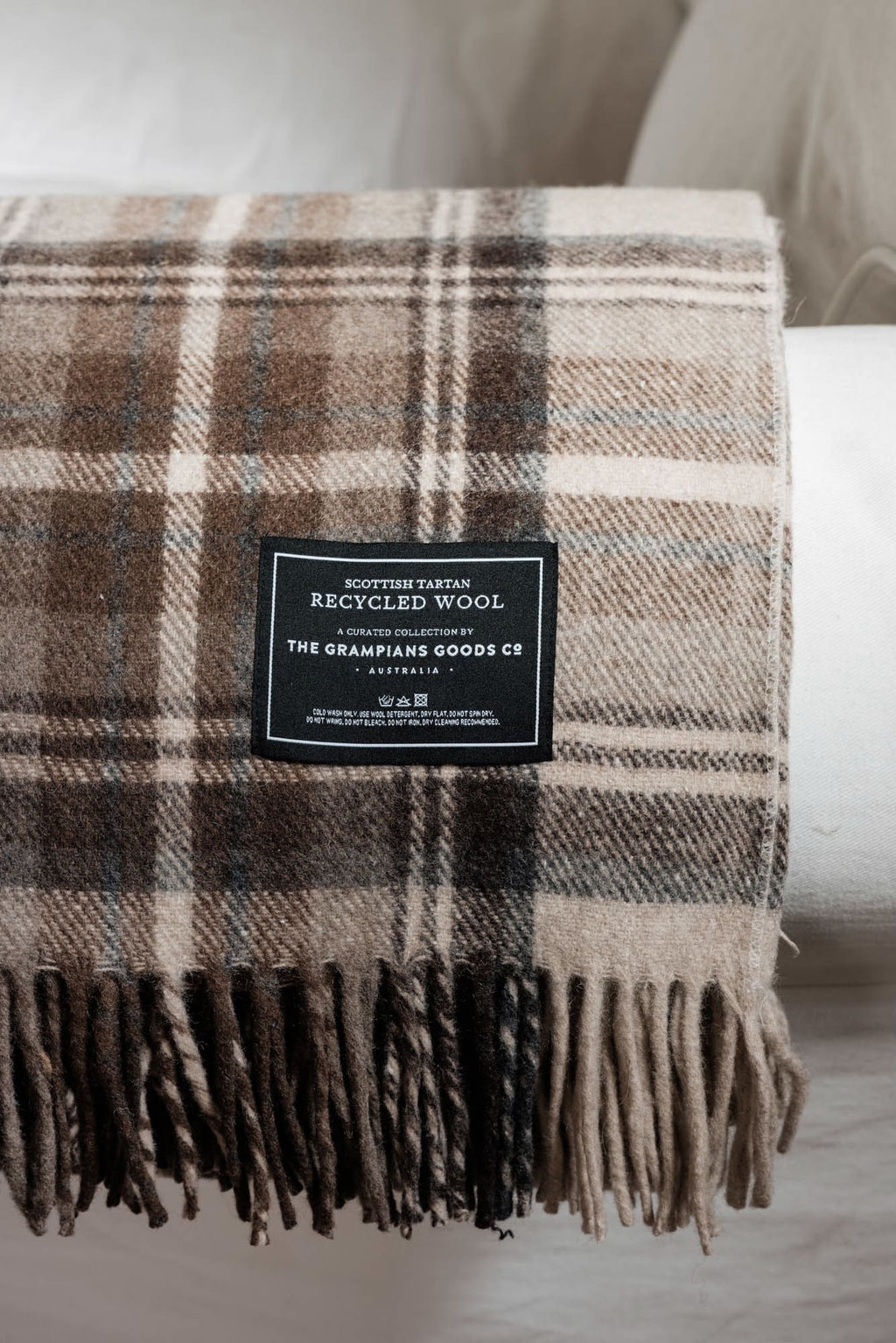 Recycled Wool Scottish Tartan Blankets | MALT